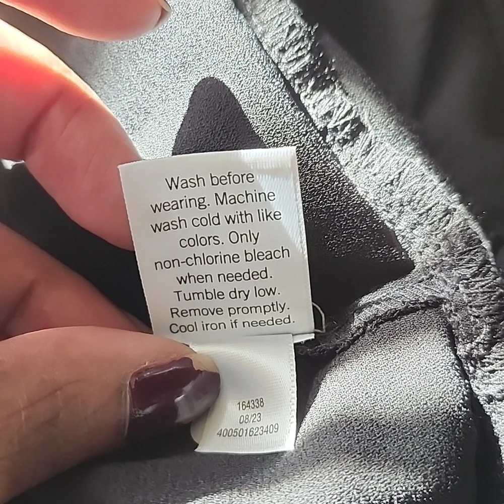 Nine West Black Long Sleeve Swing Dress - Picture 11 of 12